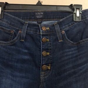 J. Crew 9" high-rise skinny jean with button fly